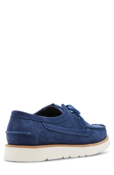 Steve Madden Kolt Moc Toe Derby In Blue