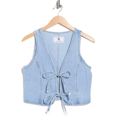 Flying Angel Front Tie Denim Vest