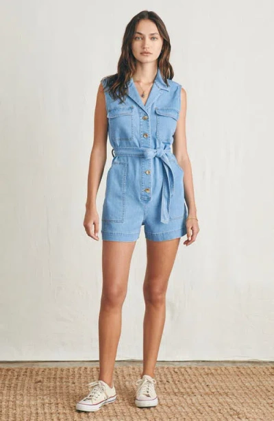 Faherty Utility Denim Romper