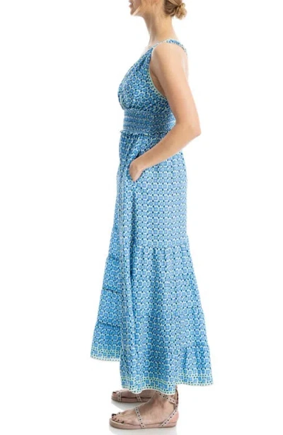 Max Studio Print Sleeveless Maxi Sundress