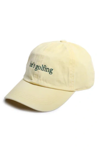 David & Young He's Golfing Cotton Baseball Cap