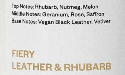 Dossier Fiery Leather & Rhubarb Fragrance