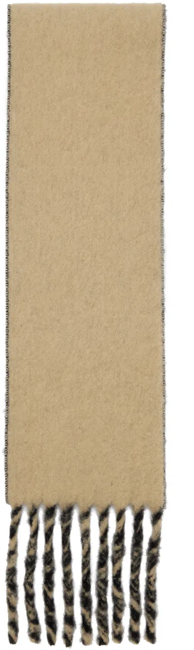 Jean Paul Gaultier Beige & Black Alpaca Scarf