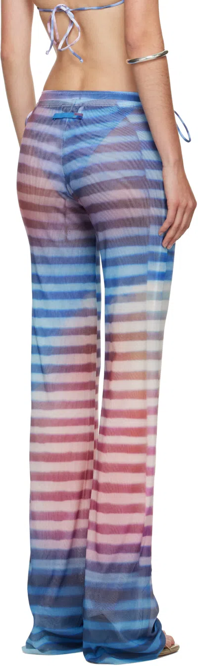 Jean Paul Gaultier Blue & Pink 'the Air' Lounge Pants
