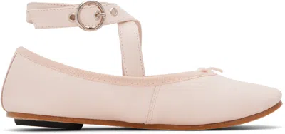 Repetto Pink Sophia Belt Ballerina Flats