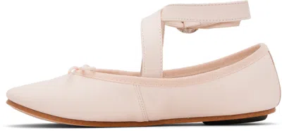 Repetto Pink Sophia Belt Ballerina Flats