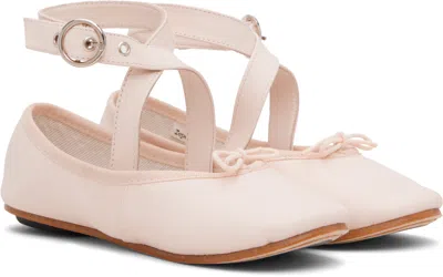 Repetto Pink Sophia Belt Ballerina Flats