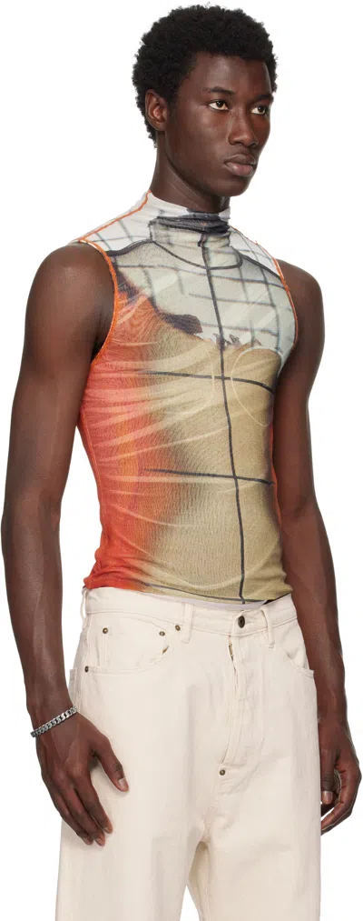 Jean Paul Gaultier Multicolor 'the Fire' Tank Top In Multi