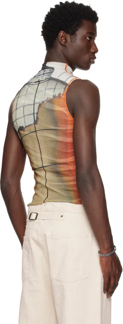 Jean Paul Gaultier Multicolor 'the Fire' Tank Top In Multi