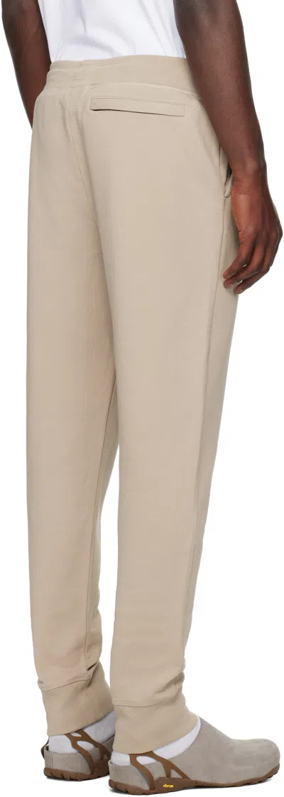Canada Goose Cotton Track-pants With Ribbed Cuffs In Neutral