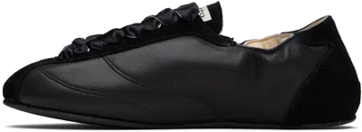 Repetto Black Silk Tennis Sneakers
