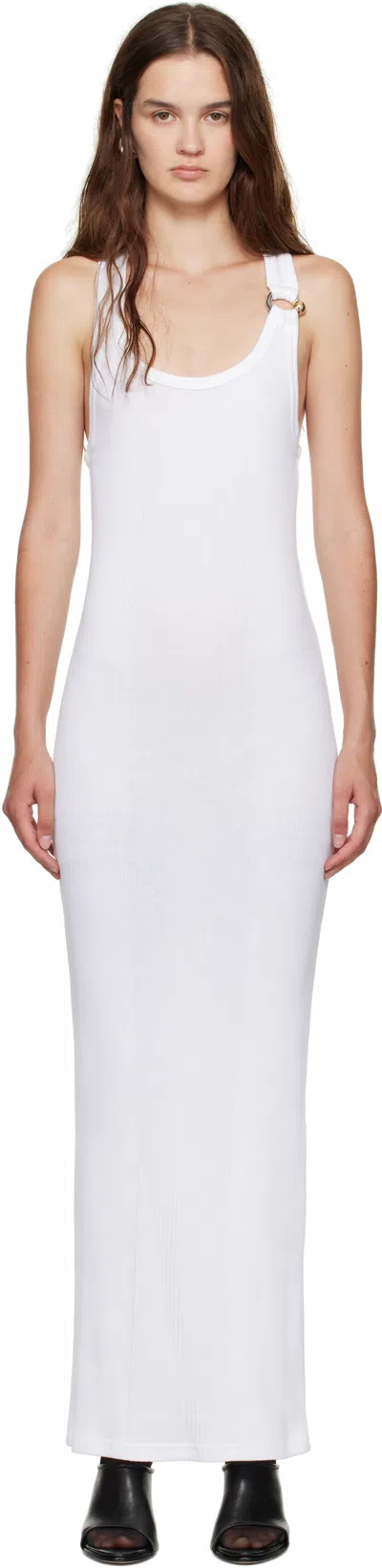 Jean Paul Gaultier White 'the Piercing' Maxi Dress