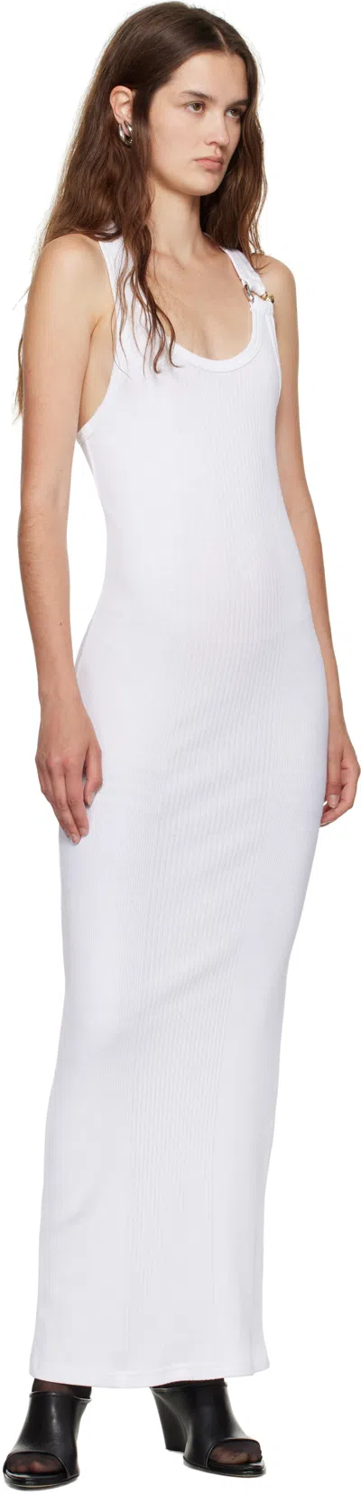 Jean Paul Gaultier White 'the Piercing' Maxi Dress