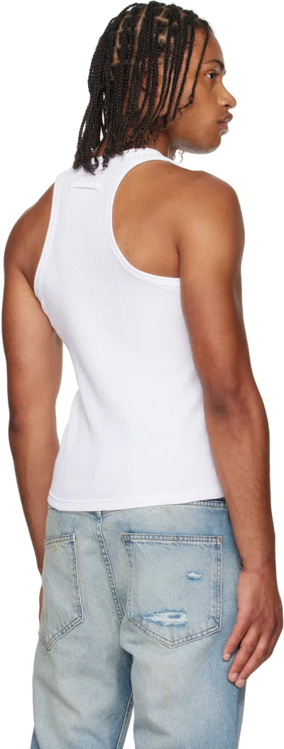 Jean Paul Gaultier White 'the Piercing' Tank Top In White