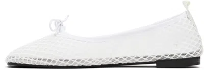 Repetto White Garance Square Toe Ballerina Flats