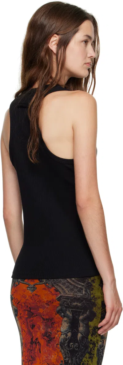 Jean Paul Gaultier Black 'the Piercing' Tank Top