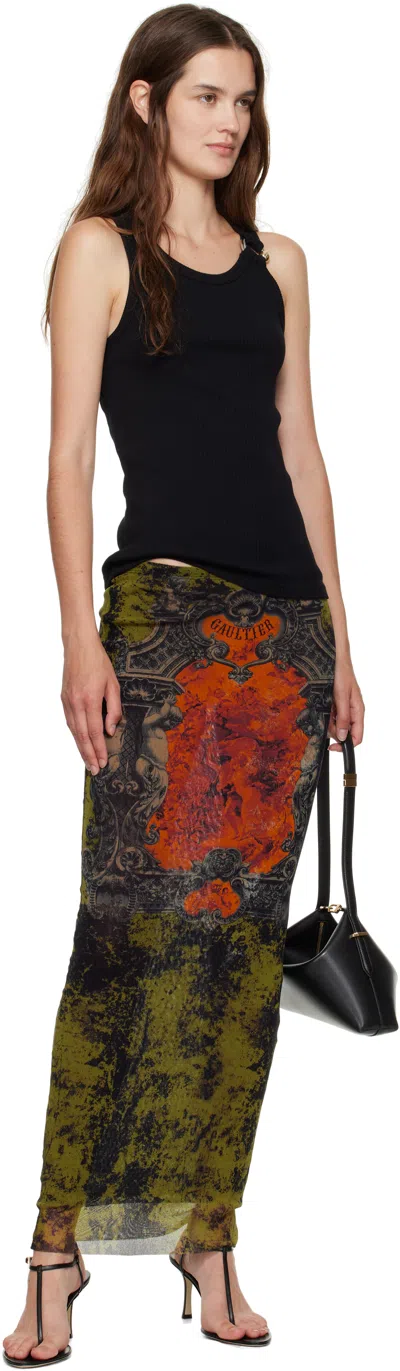 Jean Paul Gaultier Black 'the Piercing' Tank Top