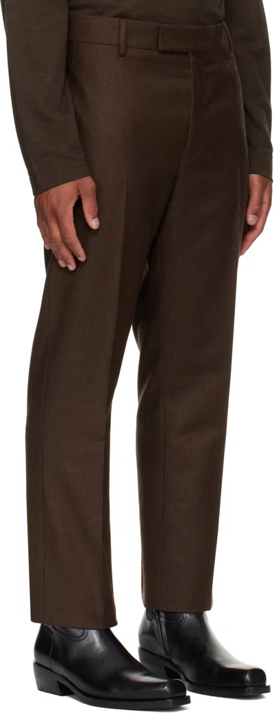 Ferragamo Tailored Trousers In Brown