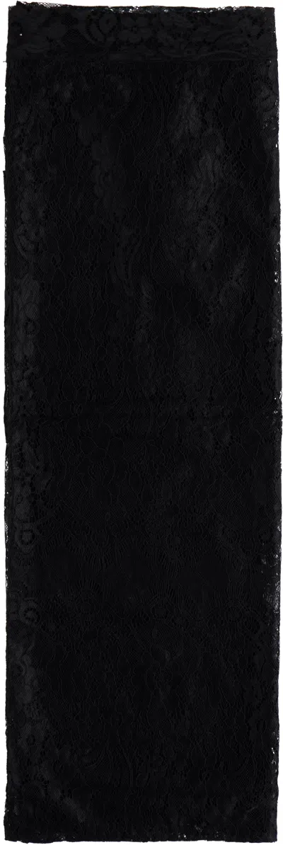 Gohar World Black Embroidered Lace Hands Apron