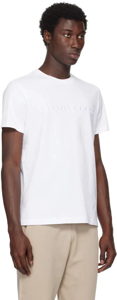 Canada Goose Emersen T-shirt White In White