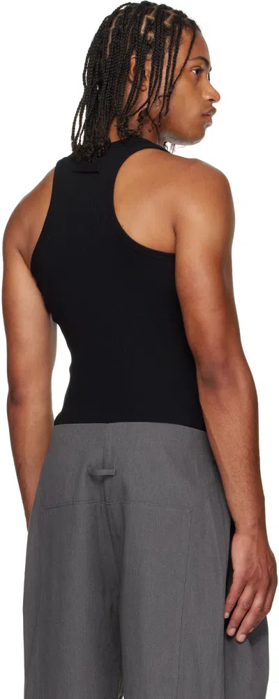 Jean Paul Gaultier Black 'the Piercing' Tank Top In Black