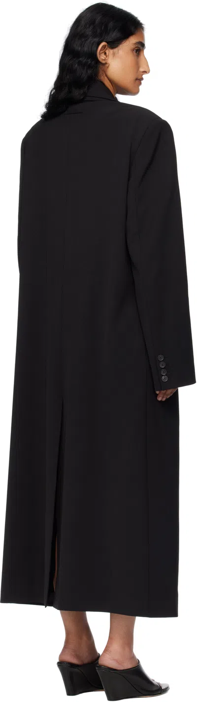 Jean Paul Gaultier Black Double Layer Body Detail Coat