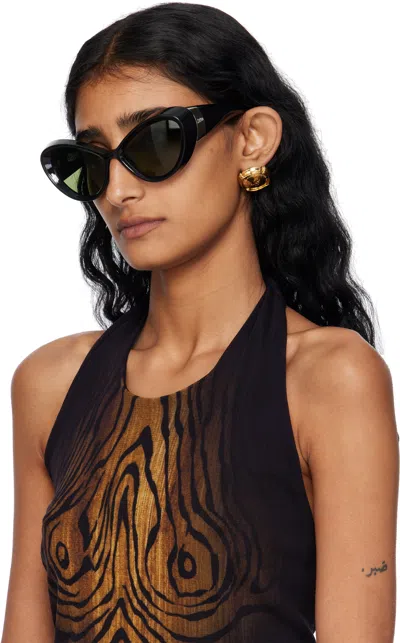 Jean Paul Gaultier Black 'the Parisian Cat' Sunglasses