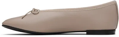 Repetto Taupe Lilou Almond Toe Ballerina Flats