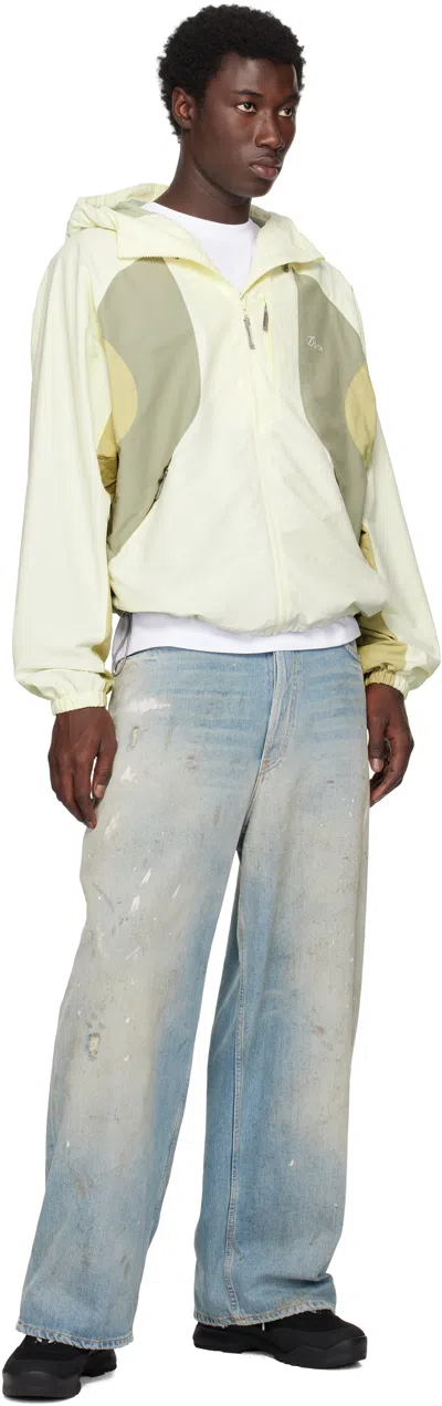 Dime Off-white Tech Windbreaker Jacket In Green