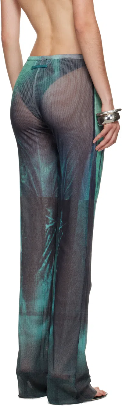 Jean Paul Gaultier Blue 'the Water' Lounge Pants