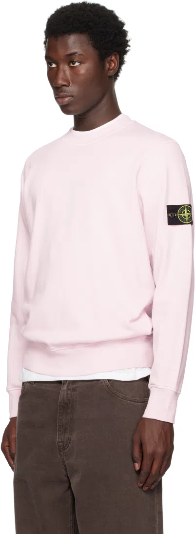 Stone Island Sweatshirt With Logo Patch In Multi