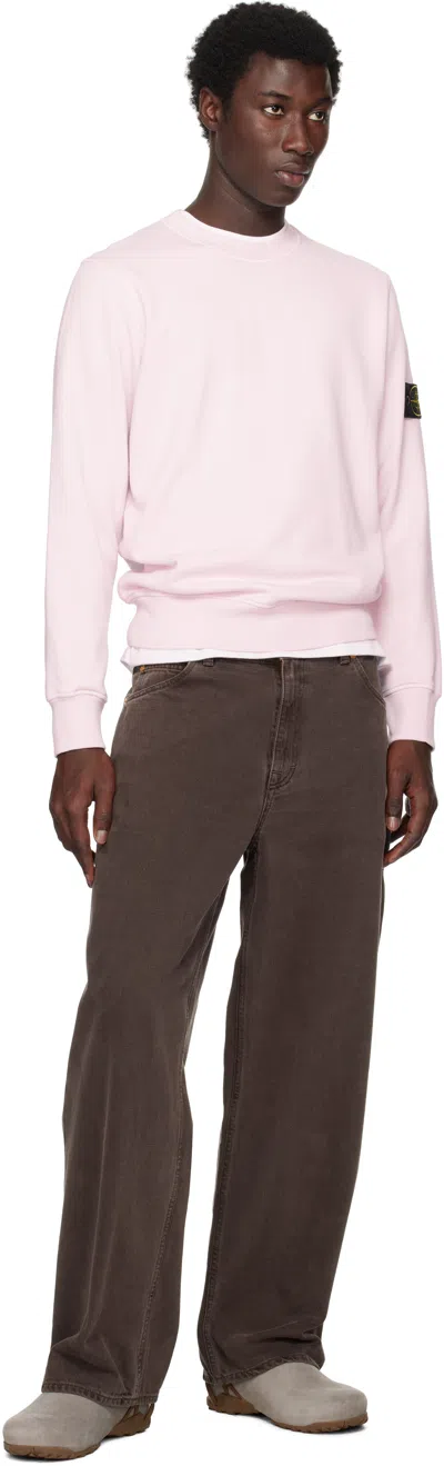 Stone Island Sweatshirt With Logo Patch In Multi