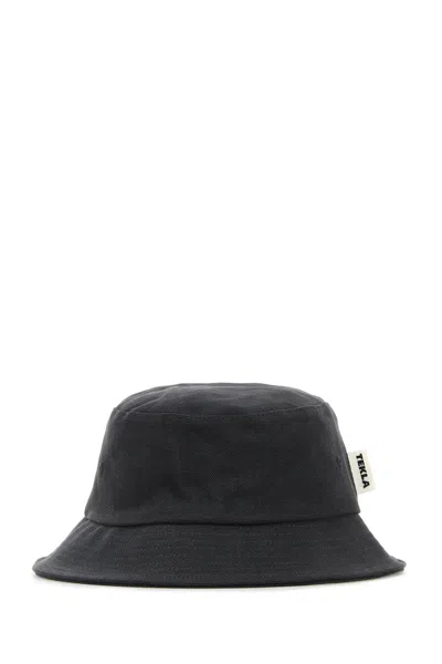 Tekla Charcoal Cotton Bucket Hat