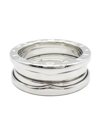 Pre-owned Bvlgari 18k White Gold Triple Band Ring