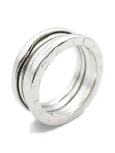 Pre-owned Bvlgari 18k White Gold Triple Band Ring