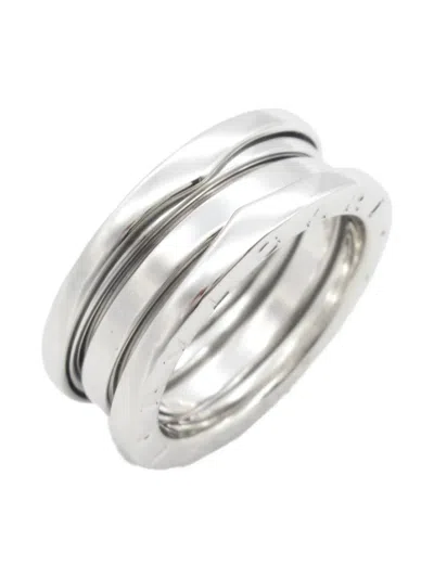 Pre-owned Bvlgari 18k White Gold Triple Band Ring