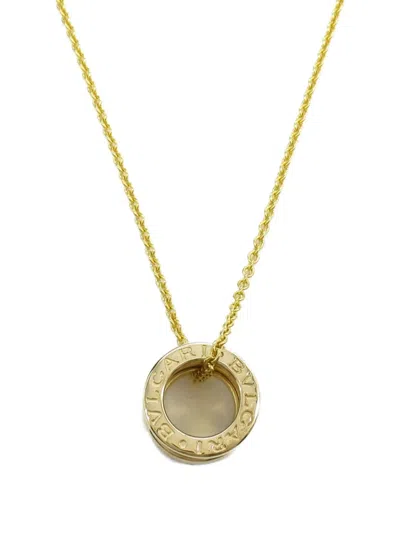 Pre-owned Bvlgari 2010s 18k Yellow Gold B-zero1 Necklace