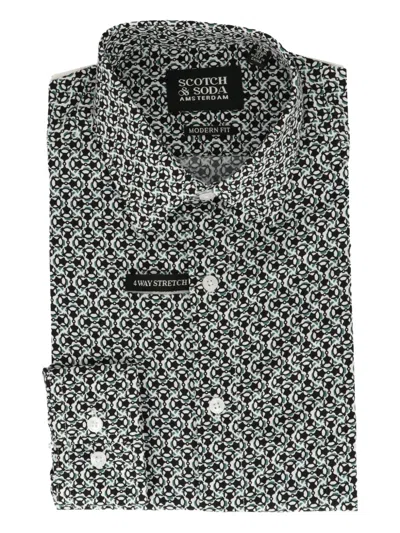 Scotch & Soda Patterned Long-sleeve Shirt