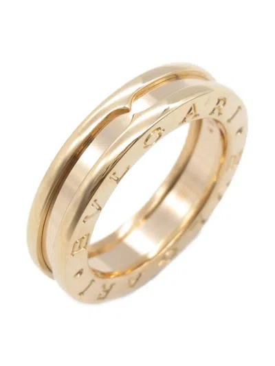 Pre-owned Bvlgari 2010s 18k Rose Gold B-zero1 Ring