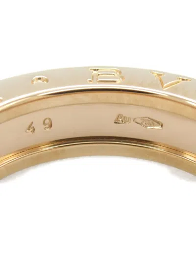 Pre-owned Bvlgari 2010s 18k Rose Gold B-zero1 Ring