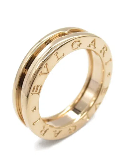 Pre-owned Bvlgari 2010s 18k Rose Gold B-zero1 Ring