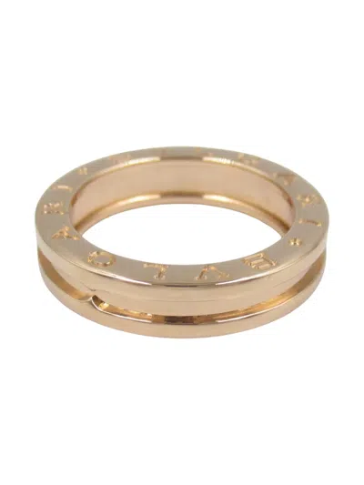 Pre-owned Bvlgari 18k Rose Gold B-zero1 Ring