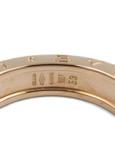 Pre-owned Bvlgari 18k Rose Gold B-zero1 Ring