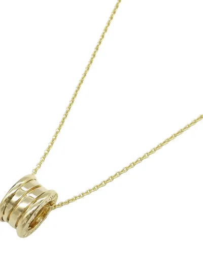 Pre-owned Bvlgari 18k Yellow Gold B-zero1 Necklace