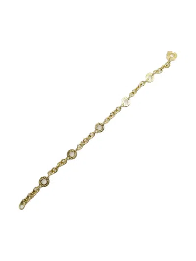 Pre-owned Bvlgari 2010s 18k Yellow Gold Chain-link Bracelet