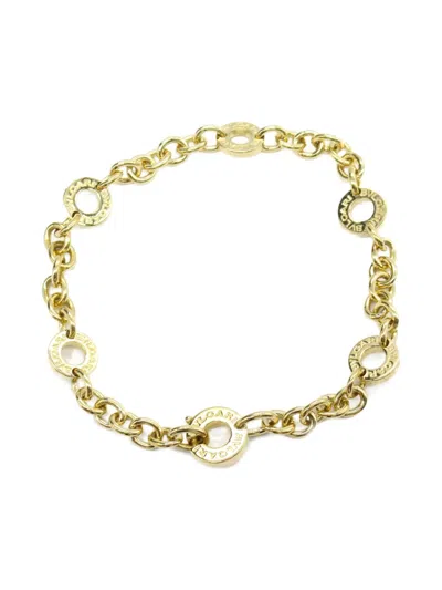 Pre-owned Bvlgari 2010s 18k Yellow Gold Chain-link Bracelet