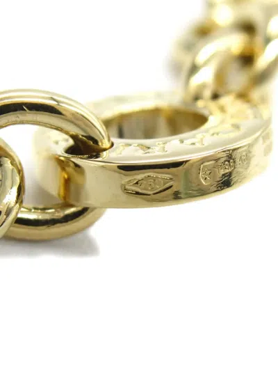 Pre-owned Bvlgari 2010s 18k Yellow Gold Chain-link Bracelet