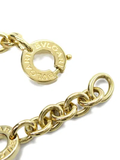 Pre-owned Bvlgari 2010s 18k Yellow Gold Chain-link Bracelet