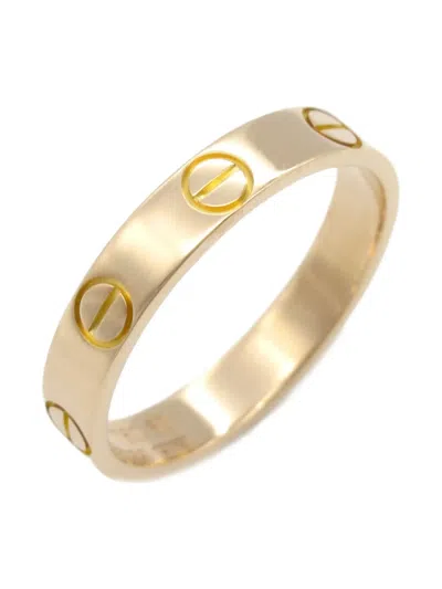 Pre-owned Cartier 2010s 18k Rose Gold Mini Love Ring