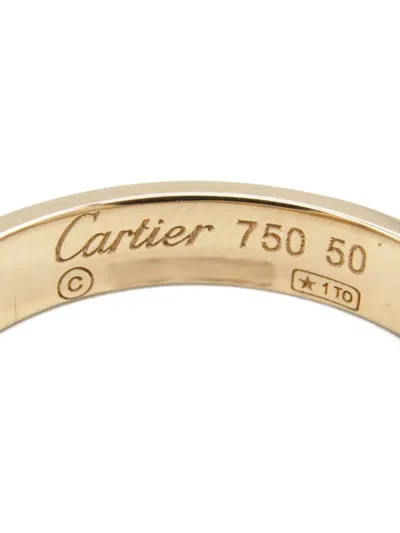 Pre-owned Cartier 2010s 18k Rose Gold Mini Love Ring